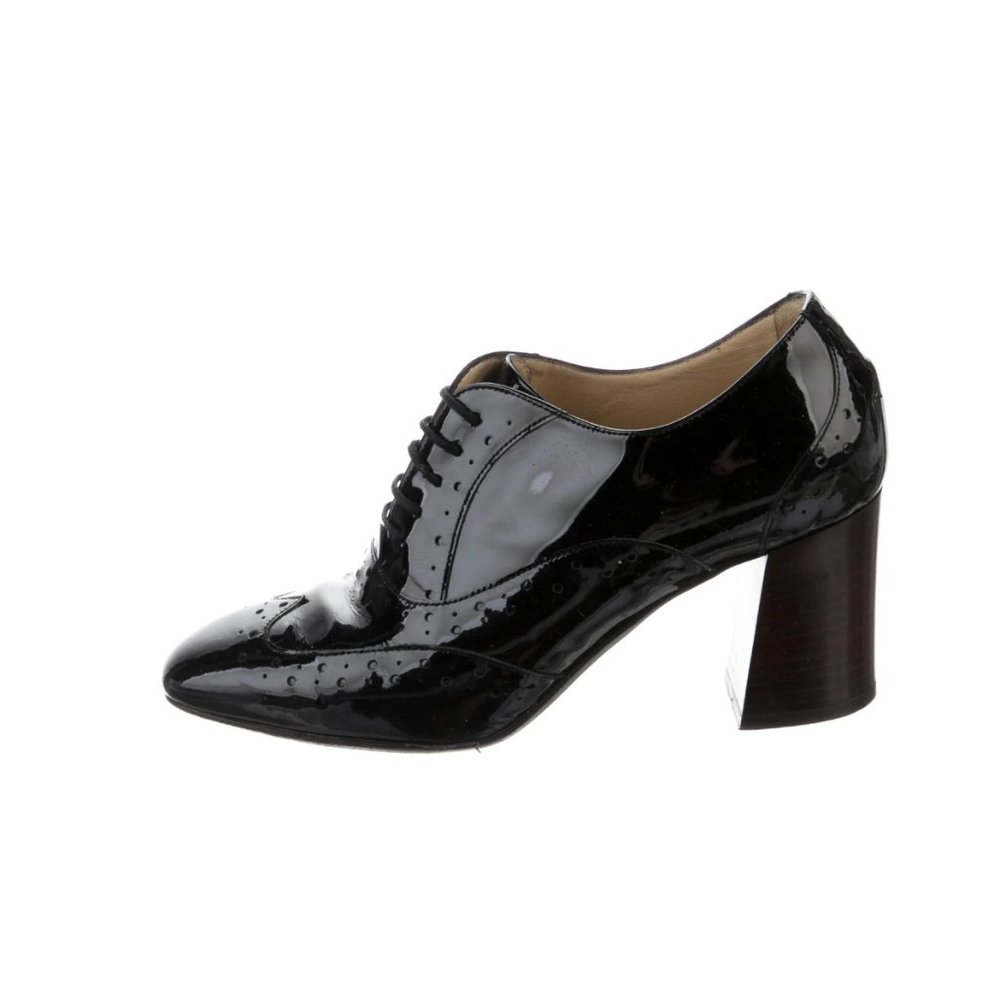 Hobbs London Patent Leather Ankle Lace-Up Boots